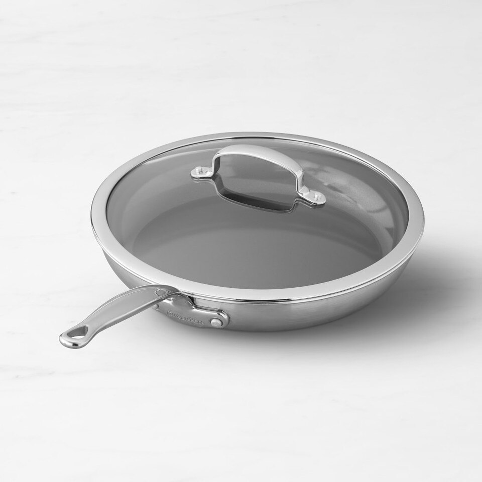 GreenPan™ Premiere Stainless Steel Ceramic NonStick 30 cm Covered